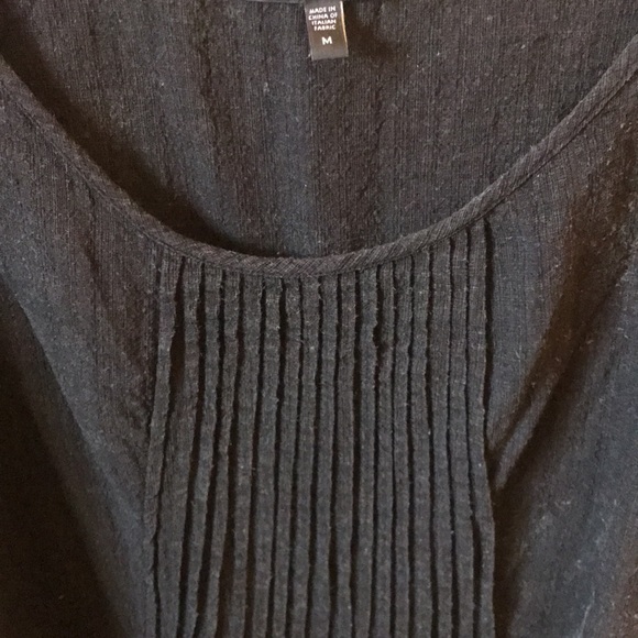 Eileen Fisher Black Linen Blend Sleeveless V-Neck Dress Size Medium - Picture 4 of 8